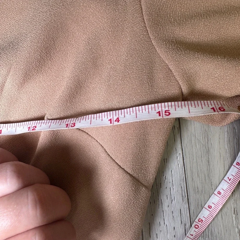 The Fifth Label beige Jeanne mini dress bell long sleeve button down‎ size small
